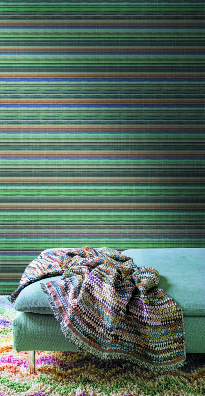 Обои в интерьере артикул 10198, Missoni Home 2, Sirpi Обои в интерьере артикул 10198, Missoni Home 2, Sirpi